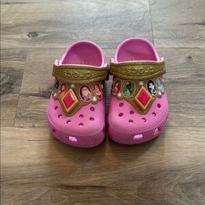 Kids Pink Princess LIGHT UP Crocs